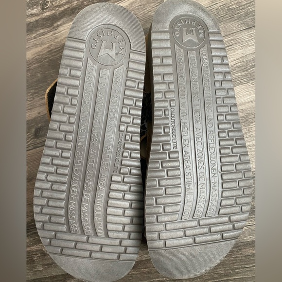 Mephisto Women's Cheetah Hook & Loop Sandals Size 6 Adjustable Leather - Picture 5 of 15